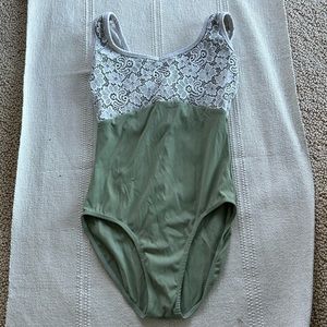 Lace Green Leotard